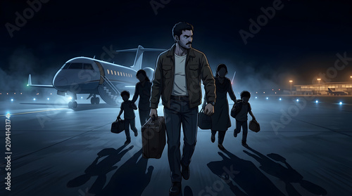 Departure in the Fog