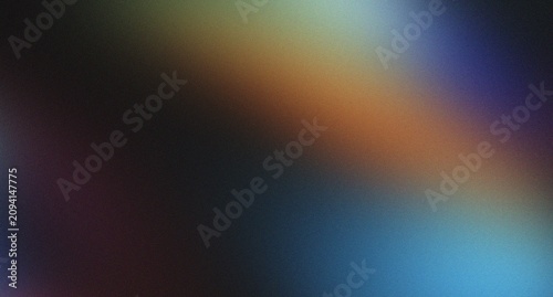 Obraz na plátne Prismatic light leak background with rainbow spectrum colors and grainy film texture over dark shadows for retro creative media
