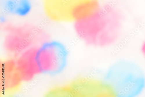 Tableau sur toile カラフルなドット柄・混色のシンプルな背景素材・ぼかし・水彩・和風