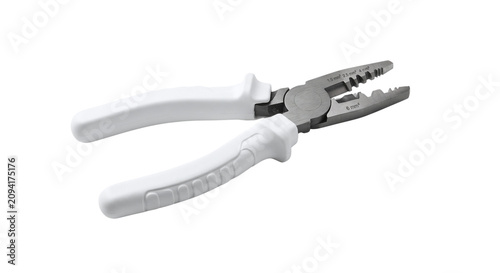 Canvas Print Professional wire strippers with ergonomic white handles