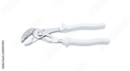 Cuadro en lienzo Adjustable slip joint pliers with white handles