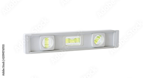 Cuadro en lienzo White spirit level tool isolated on transparent background