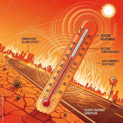 Extreme Heatwave Guide: Understanding Record Temperatures and Urban Heat Effects