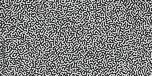 Canvastavla Turing reaction diffusion monochrome seamless pattern with chaotic motion