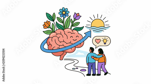 Growing mind supportive relationships and positive outlook