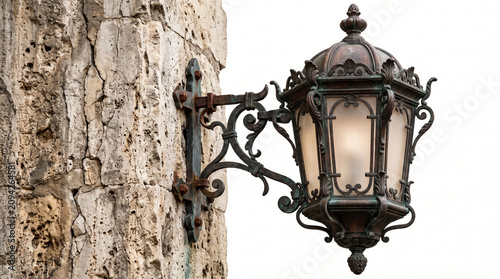 Vintage wall mounted iron lamp