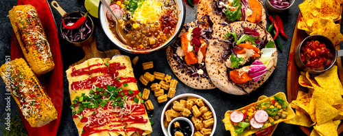 Cuadro en lienzo Mexican cuisine concept