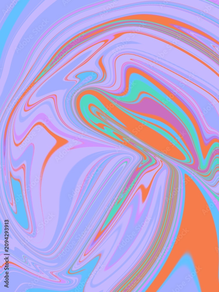 Obraz premium Watercolor marbeltone liquid pastel colors texture abstract colorful background 