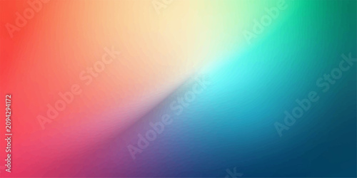 Tableau sur toile Abstract Rainbow Wave Background with Colorful Light Rays and Smooth Vector Patt
