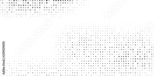 Wave of flowing particles on a white background. Abstract backdrop with dynamic elements of waves abstract
