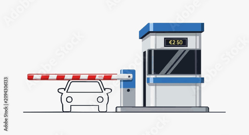 Canvastavla Automatic Toll Barrier Gate System.