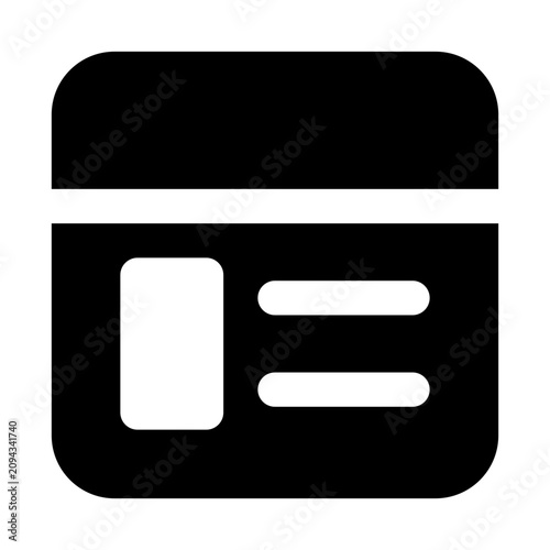 wireframe bold icon set