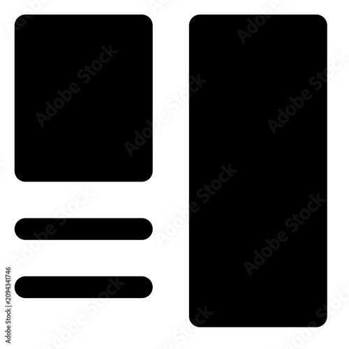 wireframe bold icon set