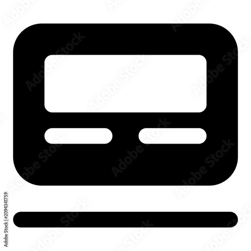 wireframe bold icon set