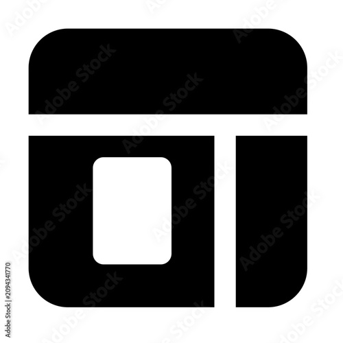 wireframe bold icon set