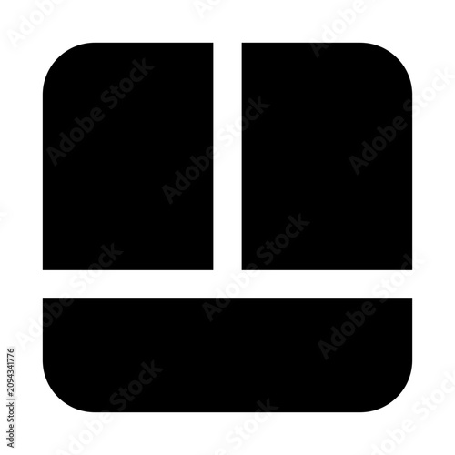 wireframe bold icon set