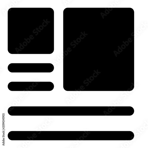wireframe bold icon set
