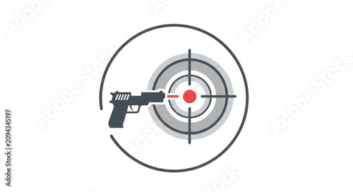 Φωτογραφία Precision Shooting Target with Handgun