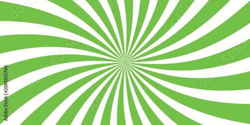 Fényképezés abstract green white sun rays, sunburst retro styled comics book texture backgro
