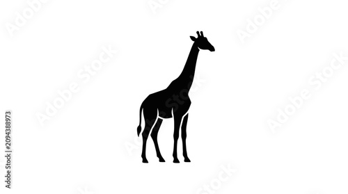 Photography Giraffe Silhouette Vector Illustration