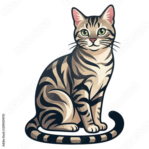 Striped cartoon tiger cub sitting striped fur cartoon style orange and black stripes white muzzle