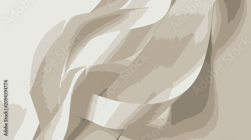 Close up of white fabric folds.