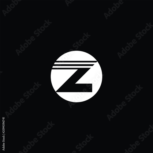 Modern Letter Z Logo Geometric Minimal Abstract Lettermark Monogram Vector