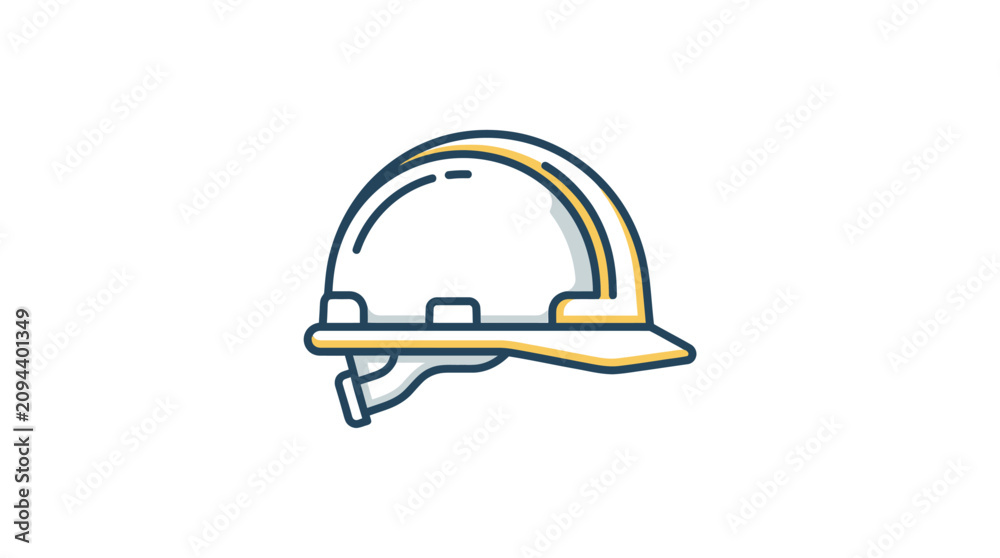 Fototapeta premium Construction Hard Hat Icon