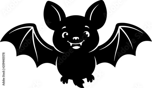 Sticker Cute_cartoon_bat_silhouette_202607112003_traced