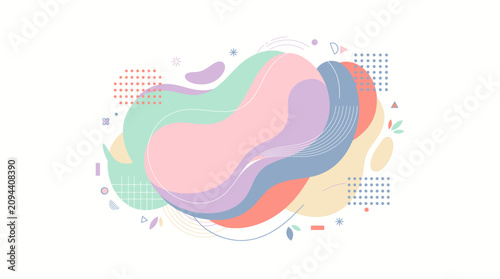 Obraz na plátně Vibrant abstract colorful background illustration design.