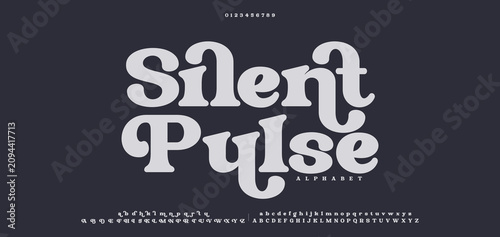 Konstfotografi Elegant ligature alphabet letters font logo