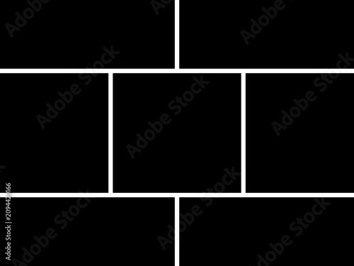 Modern Photo Collage Grid Template Geometric Mosaic Layouts Collection, Suitable for Portfolio, Social Media and Editorial Design