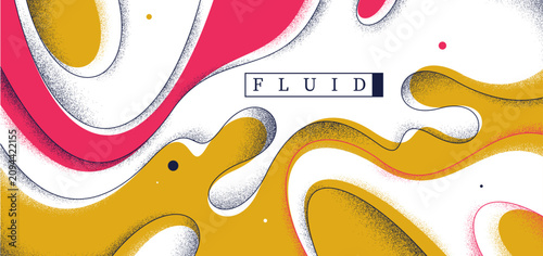 Bild auf Leinwand Lava in dynamic motion vector joyful abstract background, curvy lines and textures wallpaper art, emotional and expressive graphics of fluid