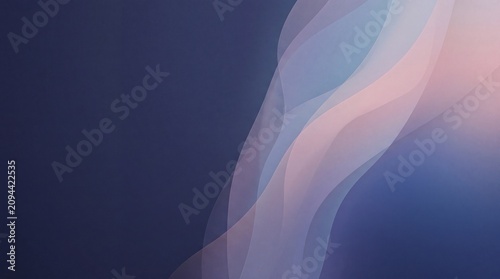 Calm Abstract Gradient Background with Vibrant Color Layers and Smooth Transitions - Generative AI