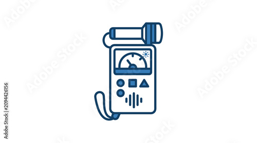 Tableau sur toile Light Meter and Flashlight Icon