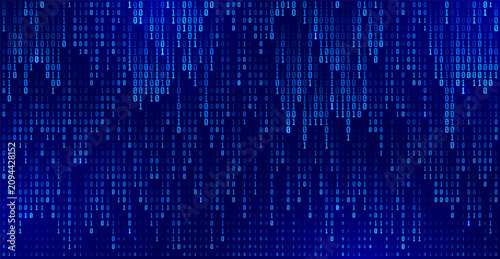 Foto Binary code background