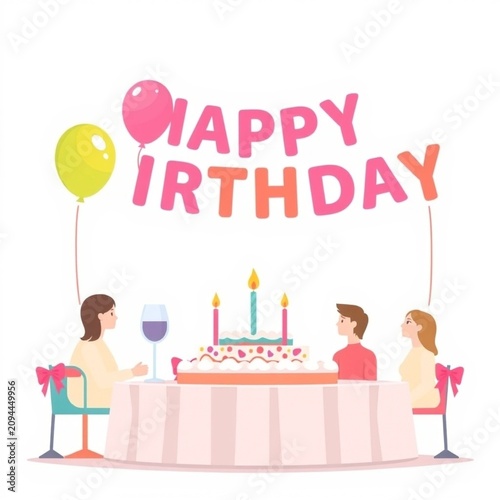 Colorful Birthday Party Celebration