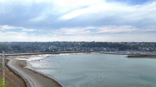 Vue sur la baie de Perros-Guirec - Louannec depuis un drone