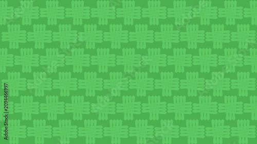 Foto Seamless green geometric pattern featuring repeating cross shapes with a texture
