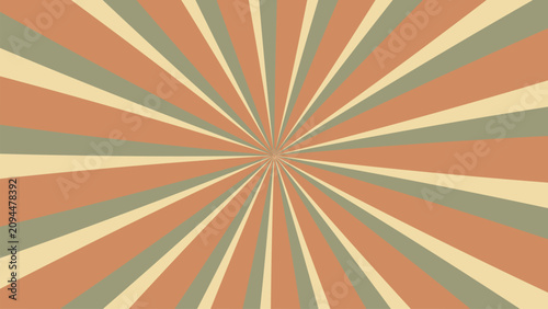 sunburst retro vintage background with rays