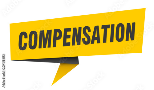 Obraz na plátně compensation banner