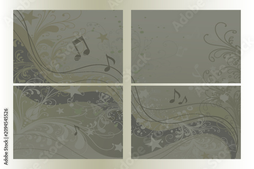 Classic Muted Gold Sound Wave Banner Template for Music Events and Cards