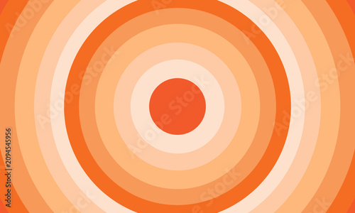 Overlapping color Circles Texture for Abstract Background. Abstract  banner, wallpaper cartoon title card. Retro vintage poster background. 70s stripes line style. Vector illustration.