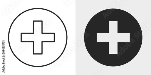 Medical Cross Icon represents healthcare, hospitals, and medical assistance.