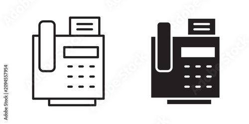Bild auf Leinwand Fax machine icon
