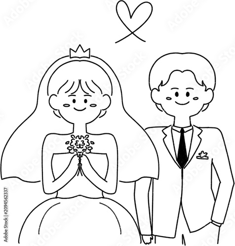 웨딩 셀프청첩장 일러스트 핸드드로잉 손그림 wedding day