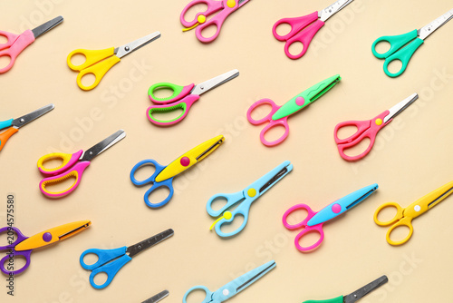 Colorful childrens scissors...