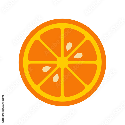 Schilderij op canvas Orange Fruit Slices Cut Segments.