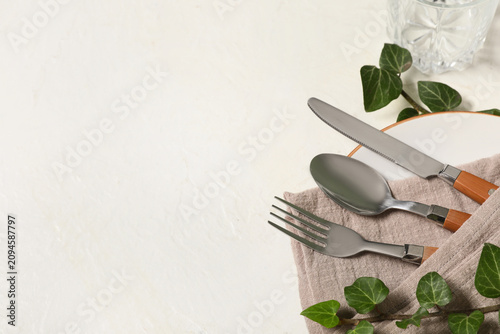 Beautiful table setting wit...