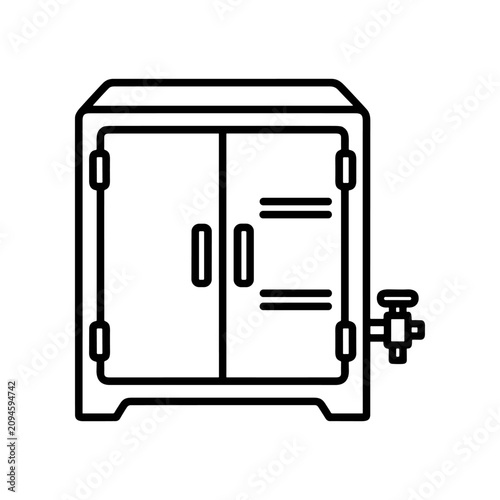 Obraz na plátně Secure Metal Storage Safe Box.
